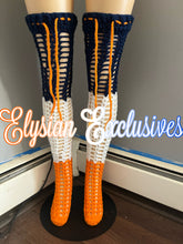 Load image into Gallery viewer, Thigh High Crochet Socks